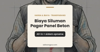 Biaya siluman pagar panel beton