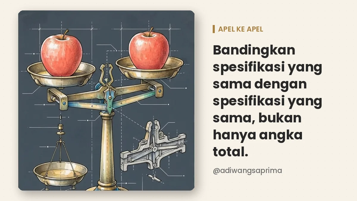 Membandingkan dua SPH secara apel ke apel