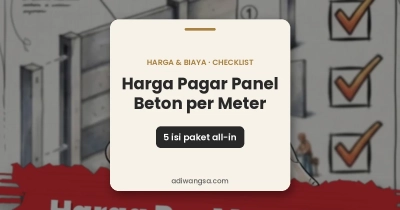 Harga pagar panel beton per meter