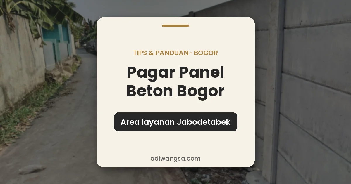 Pagar panel beton Bogor