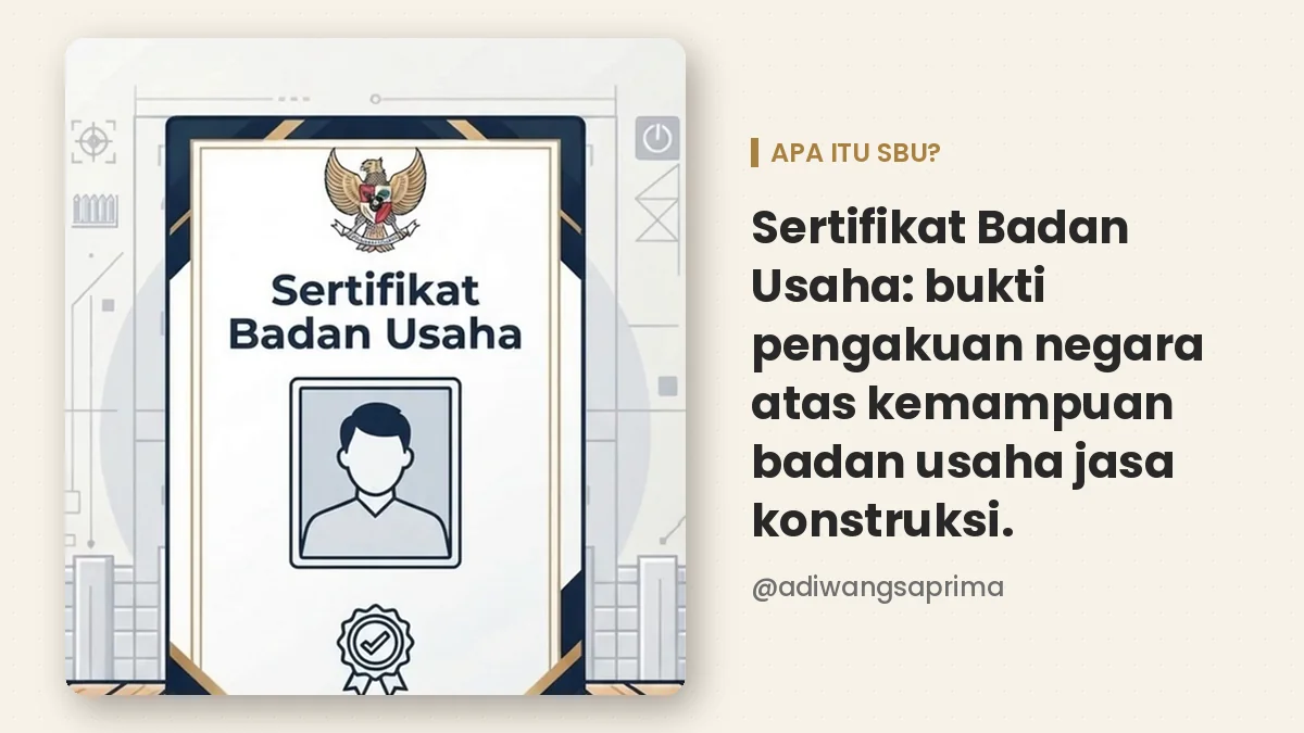 sbu kontraktor pagar sertifikat badan usaha